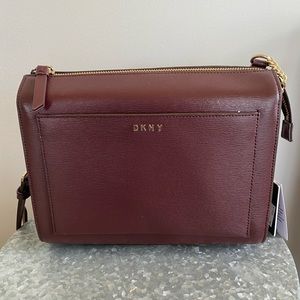 DKNY burgundy purse